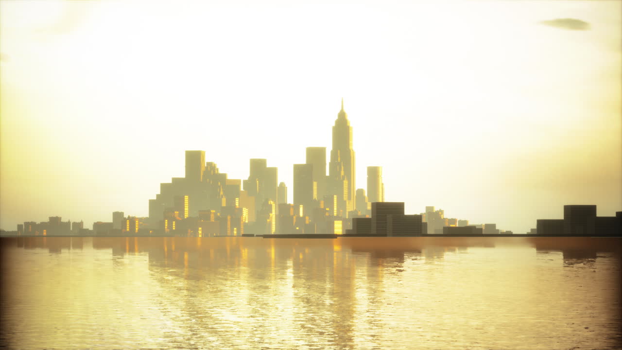 골든 아워 시내 풍경