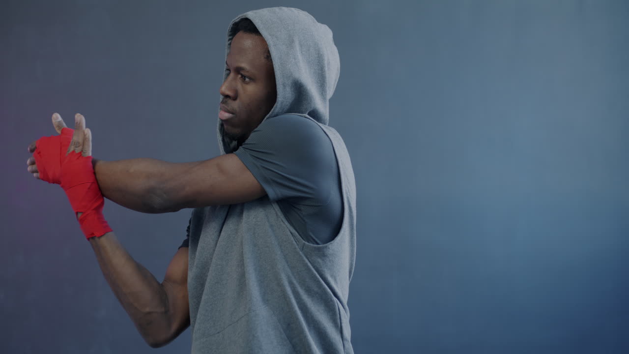 allenamento di boxe maschile