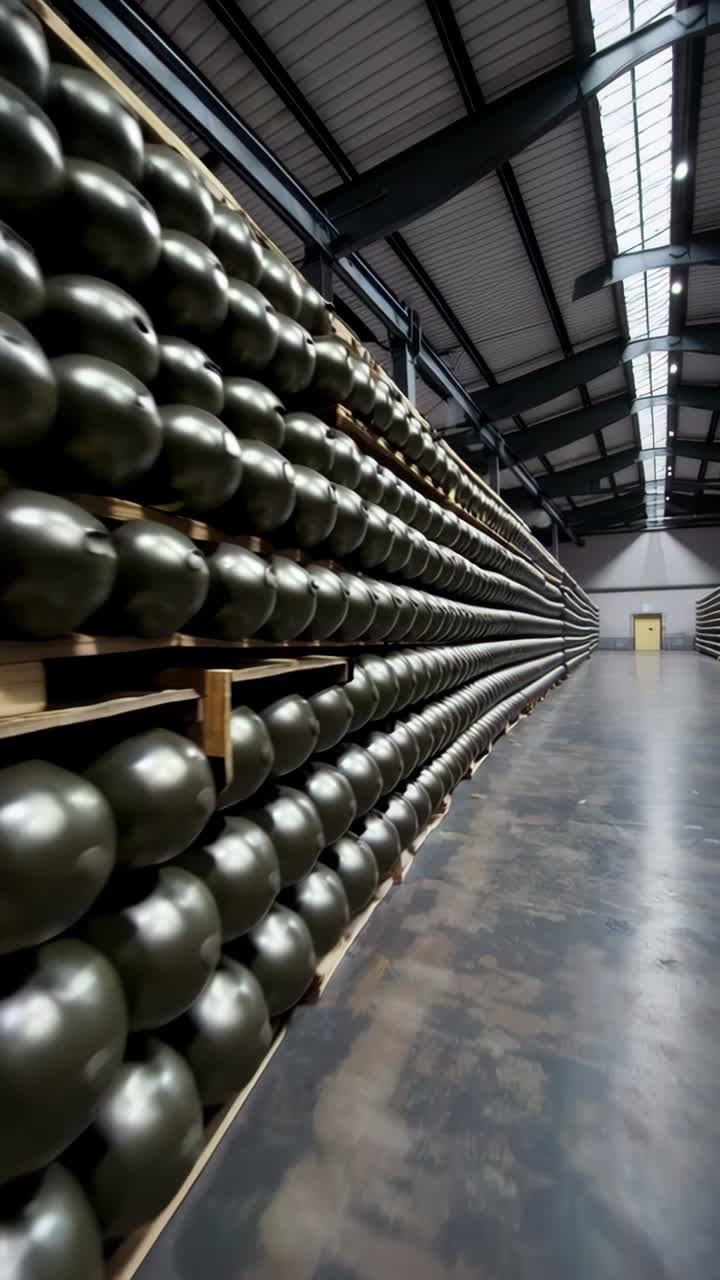 Military Equipment Storage in a Factory