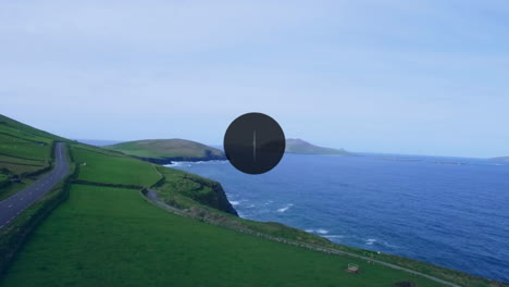 animación de la red de conexiones sobre el paisaje