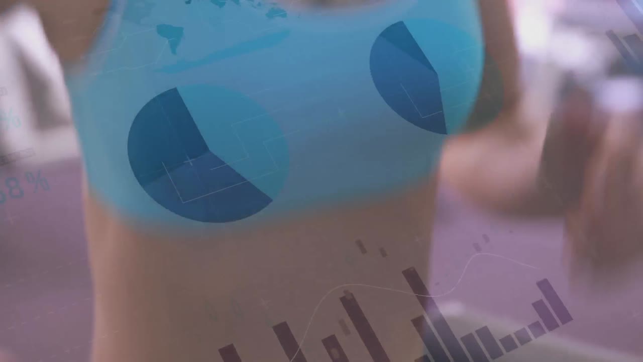 animación de las estadísticas sobre el ejercicio femenino en forma