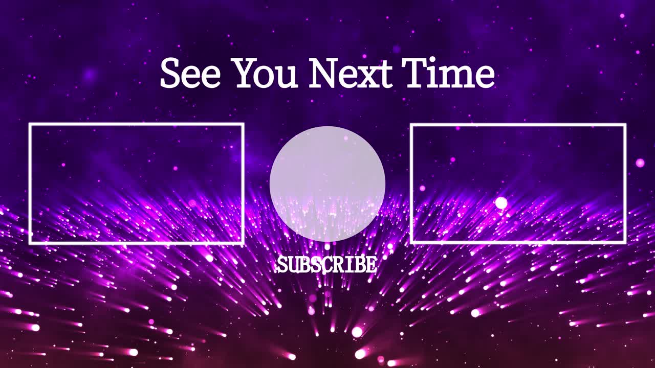 환상적인 라이트 엔드 카드 엔딩 스크린 모션 그래픽