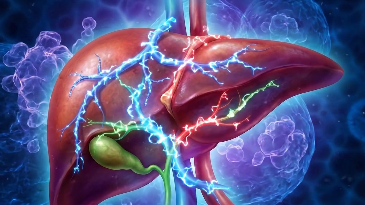 Detailed medical visualization of human liver