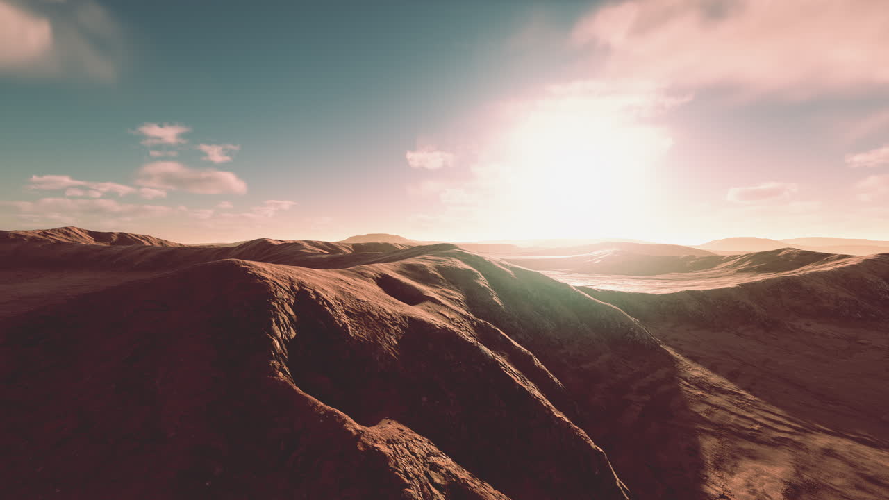 hermosas dunas de arena en el desierto del sáhara al atardecer