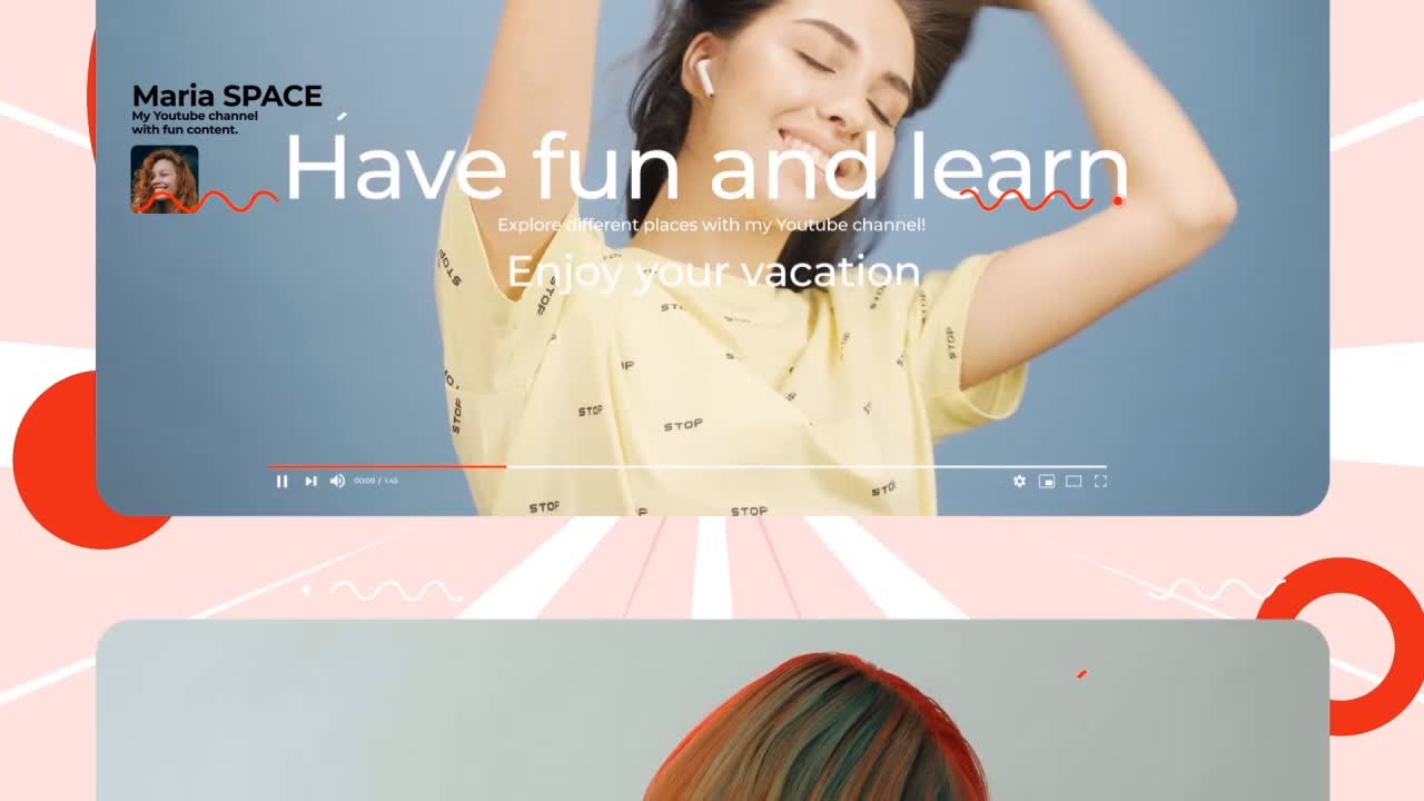 YouTube channel with fun and travel content