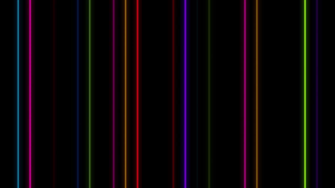 líneas de láser de neón coloridas fondo de movimiento abstracto