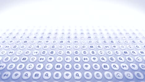 set of web icons, internet communication background, cg loop animation,