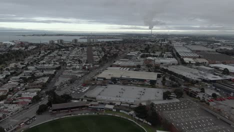 Luftaufnahmen-Des-Port-Melbourne-Football-Club-In-Melbourne,-Australien