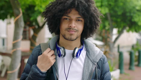 young man with headphones