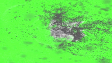 abstract gray circle on green background