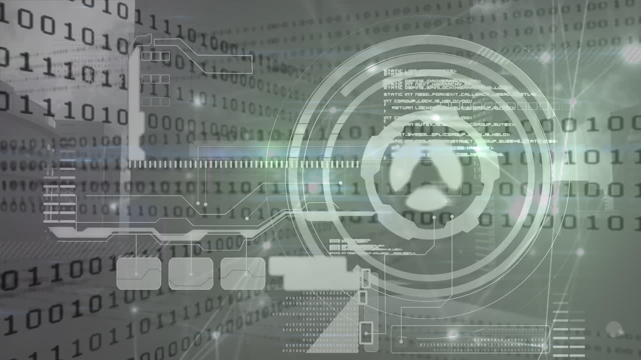 Animation of scope scanning with data processing over binary coding