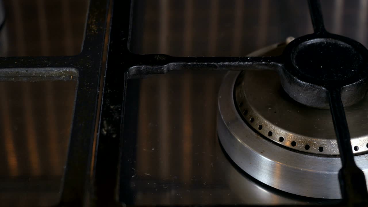 불과 함께 가스 스토브