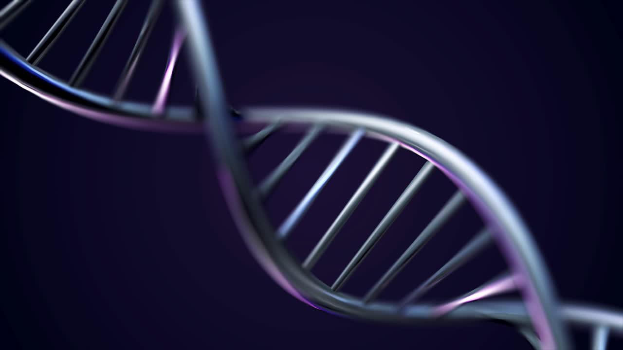 renderizado en 3d de una hélice de adn