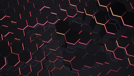 motion dark black hex grid background 27