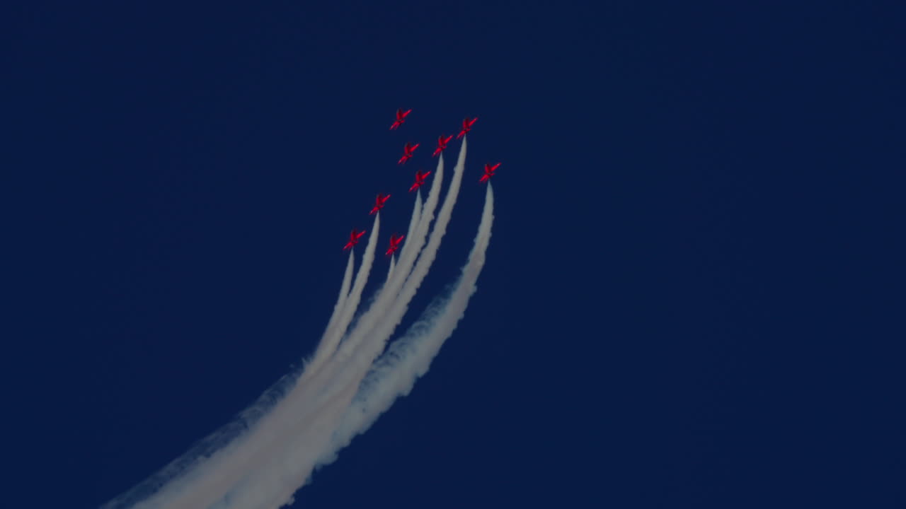 Aerobatic team performing airshow