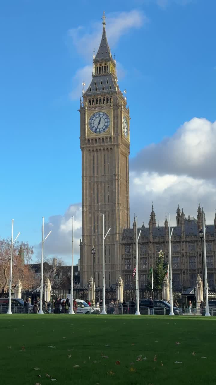 Big Ben og Houses of Parliament i London
