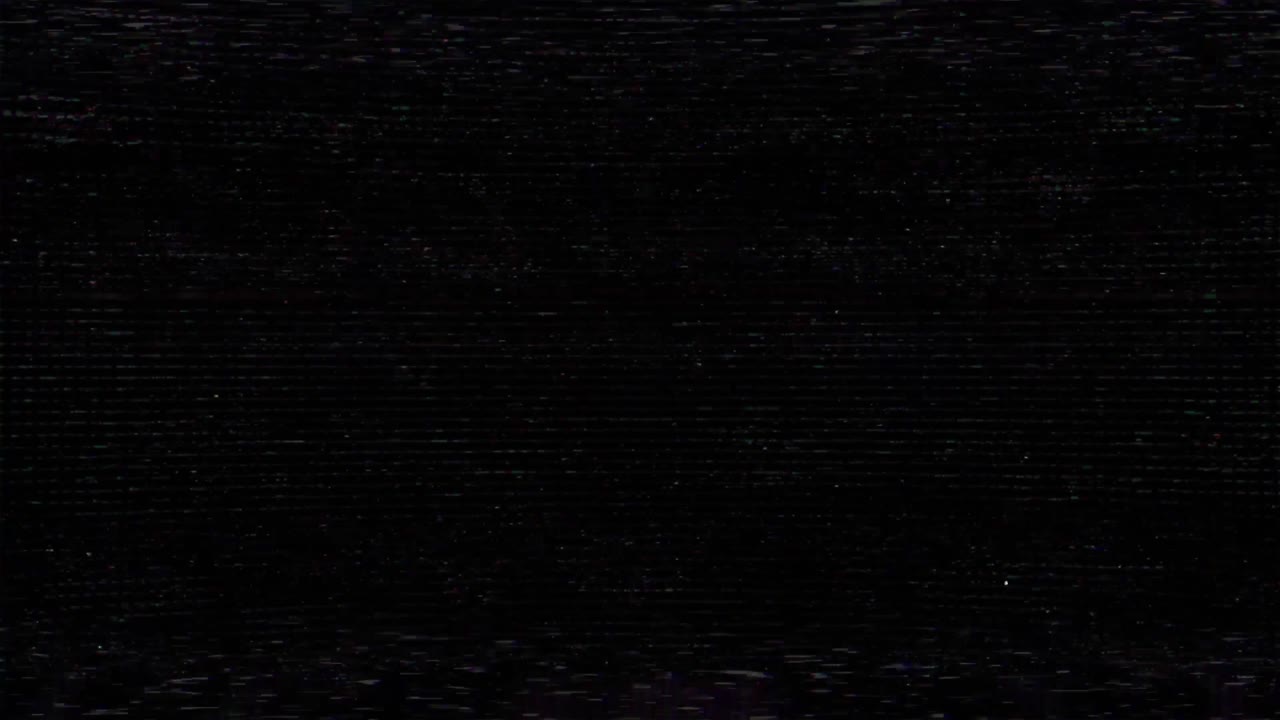 Authentic VHS tape noise with color bleeding, scan lines, and static glitch effects. Seamless loop for creating a retro 80s or 90s television look. Use as an overlay or background