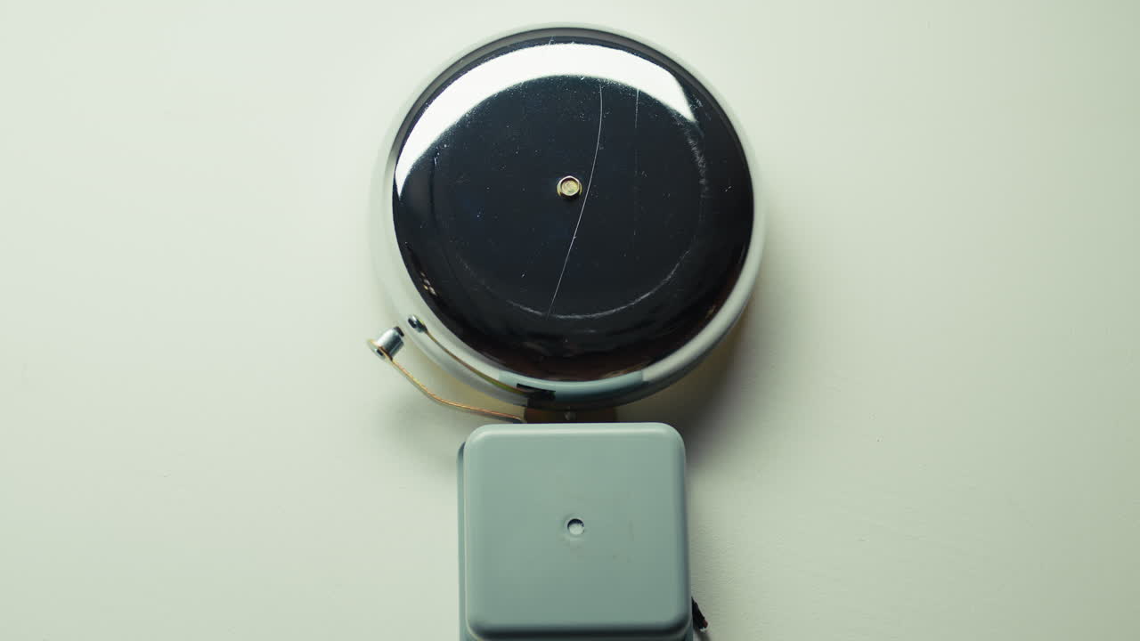 Ringing Bell Playing Sound On The Wall