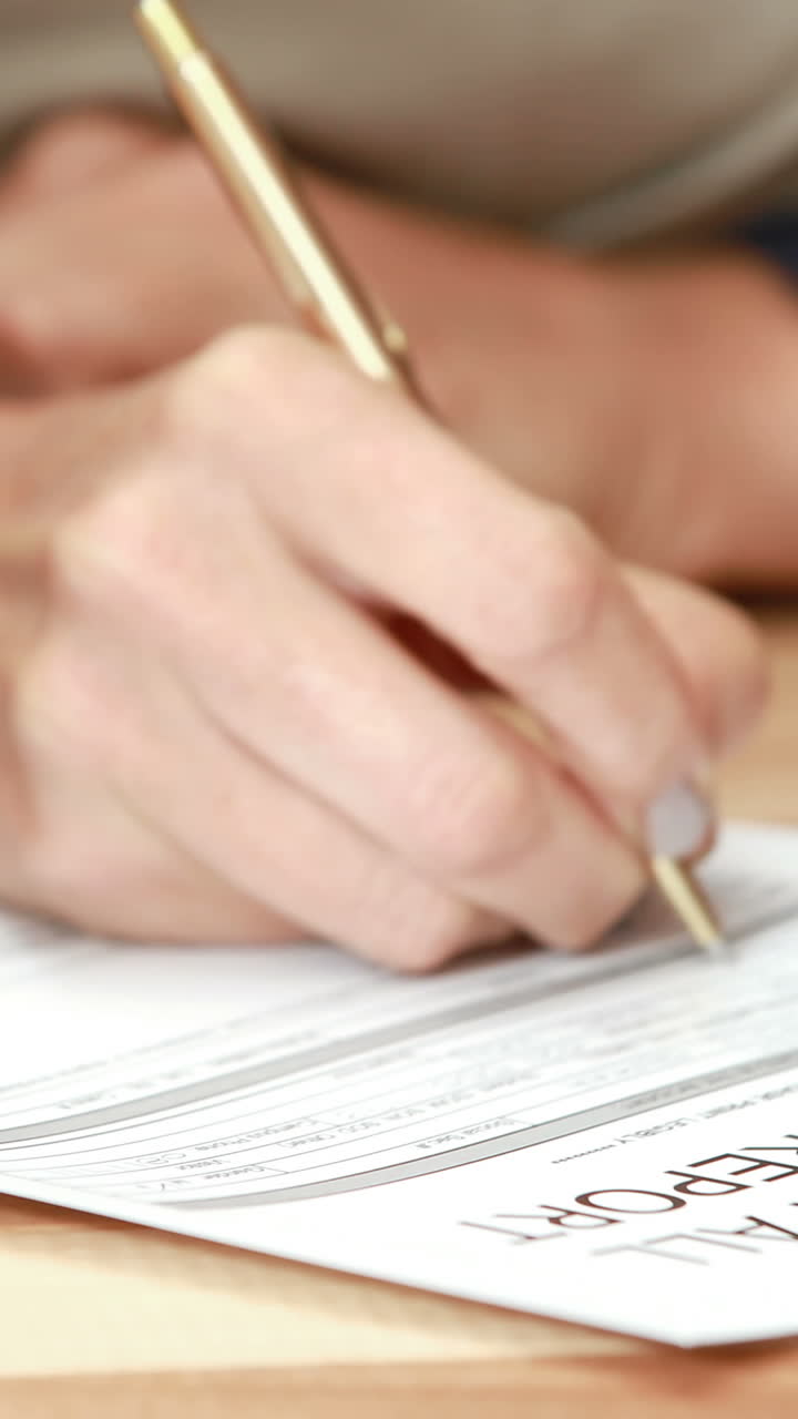 gerente de almacén que prepara el informe de investigación