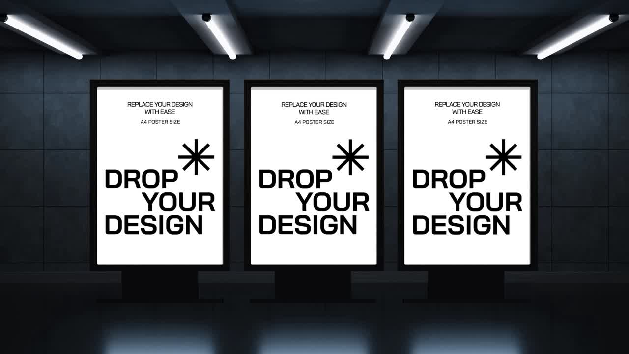 광고판 화면 목업Mockup