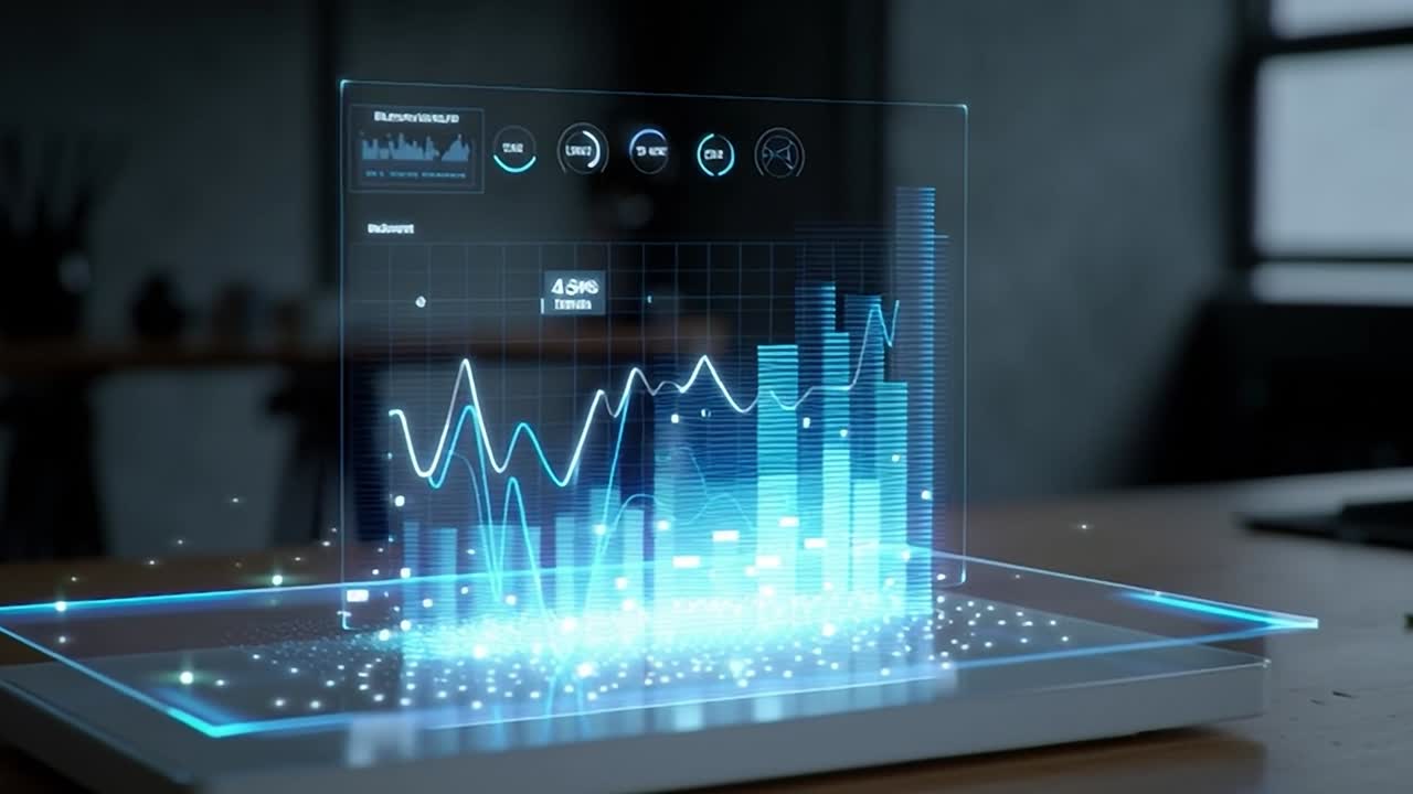 Visualizing data analytics through futuristic holographic display