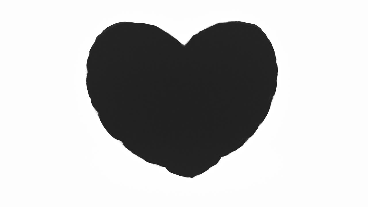 Dark energy heart shapes on a white background