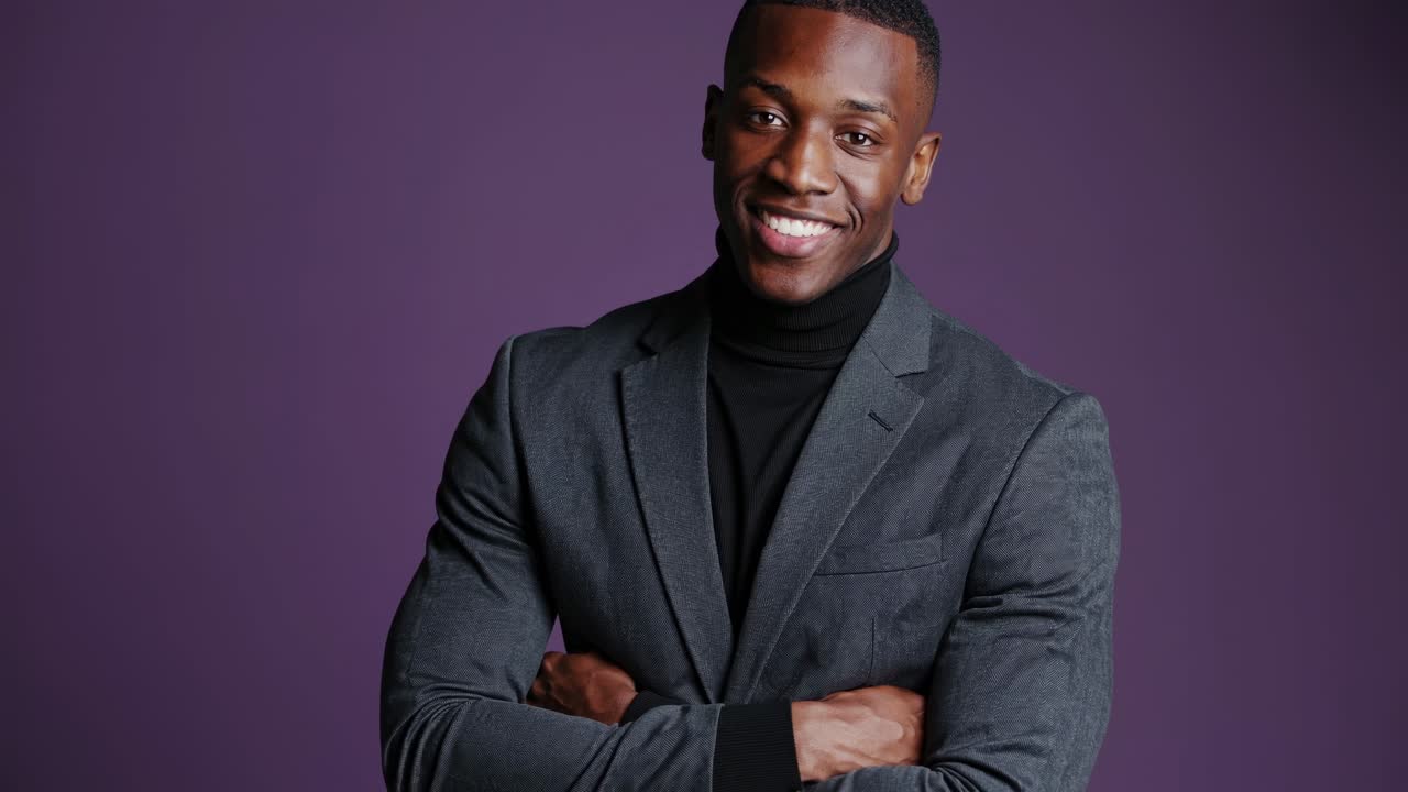 retrato de un hombre de negocios sonriente