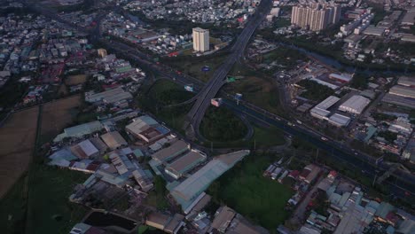 Suburbio-De-La-Ciudad-De-Ho-Chi-Minh,-Vietnam