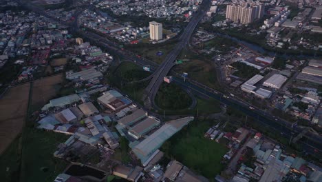 suburbio de la ciudad de ho chi minh, vietnam