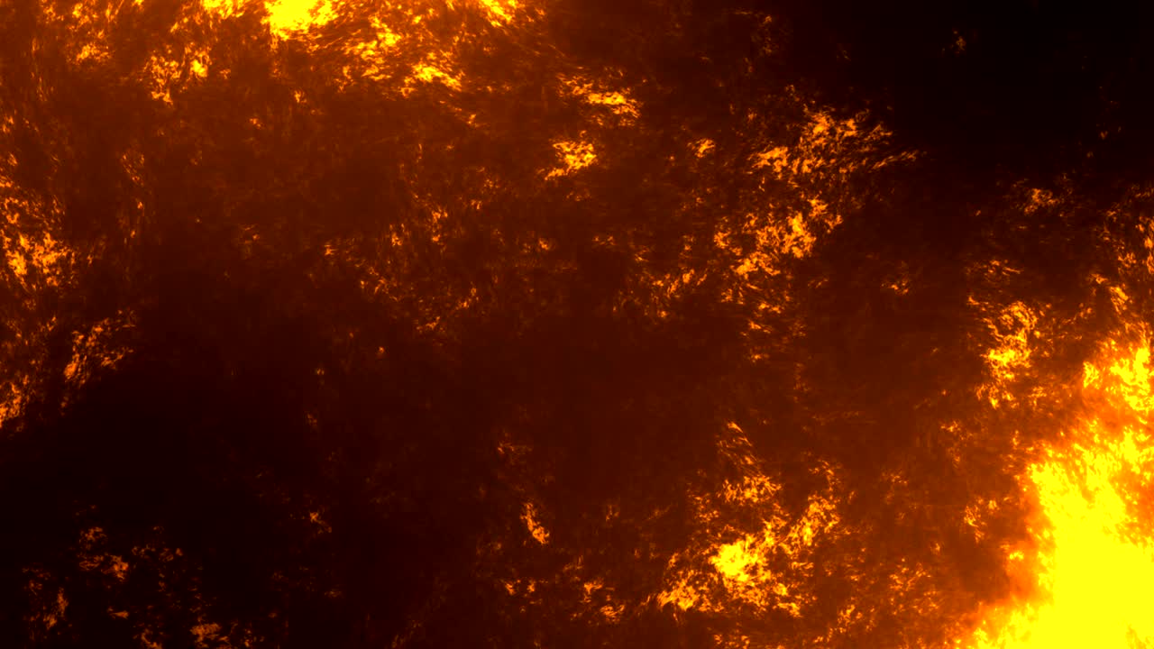 Animation Lava Lake Volcano Abstract Background.