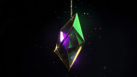 colgante de cristal brillante