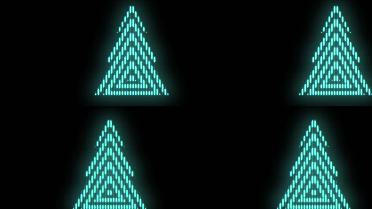 Neon green christmas trees pattern