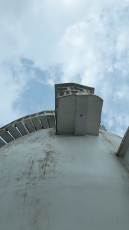 close-up view of a white pagoda