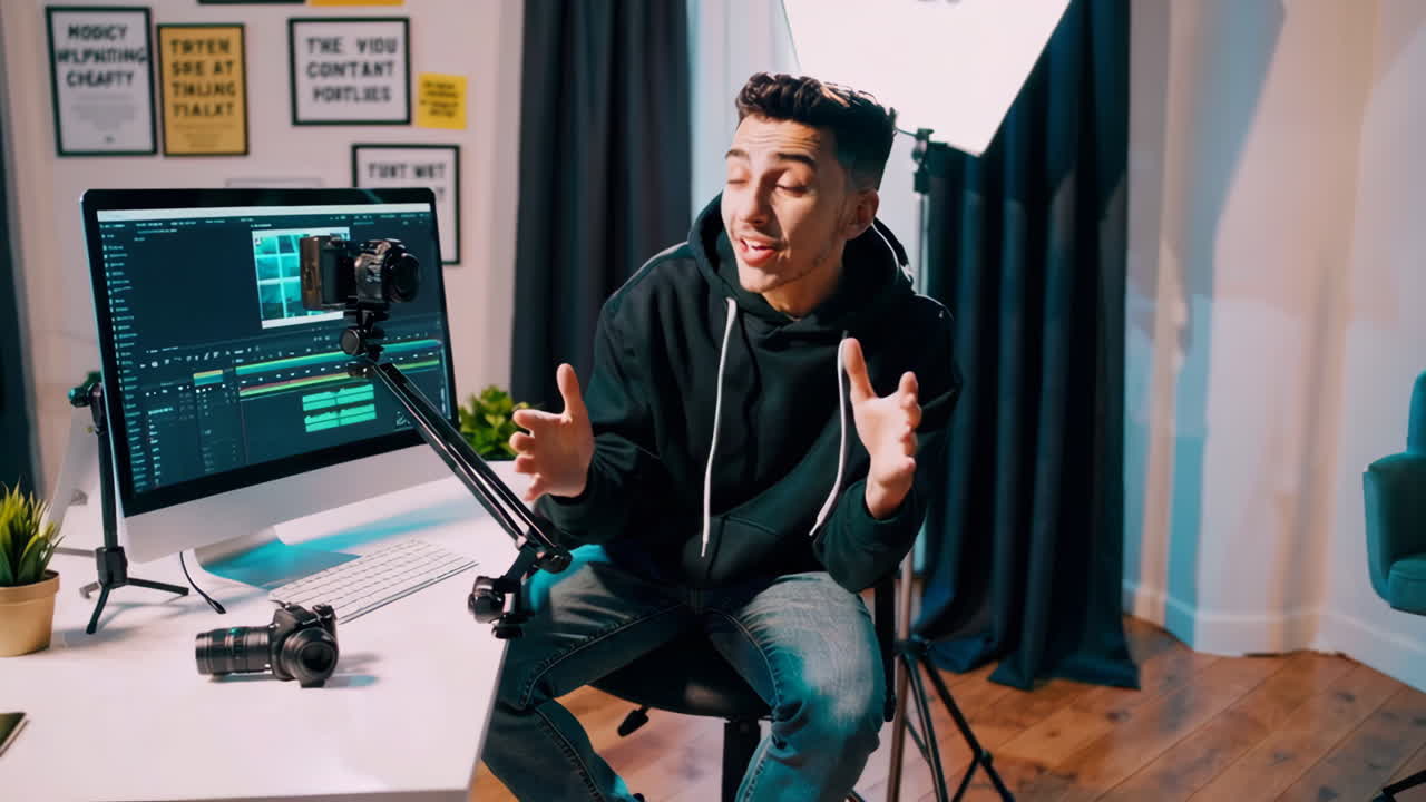 Young Content Creator Vlogging