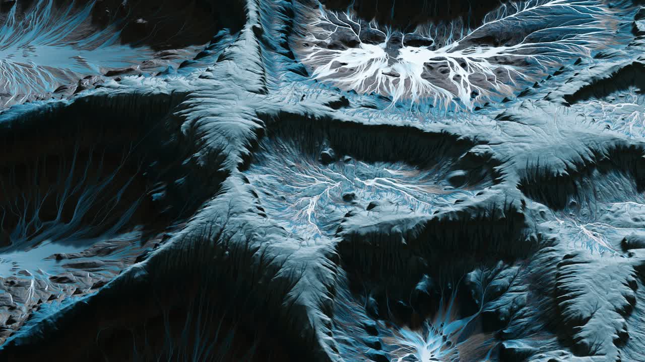 vista del paisaje del planeta alienígena