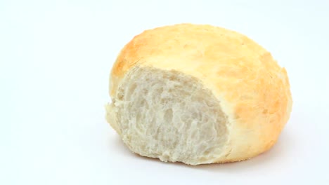 white bread roll rotating