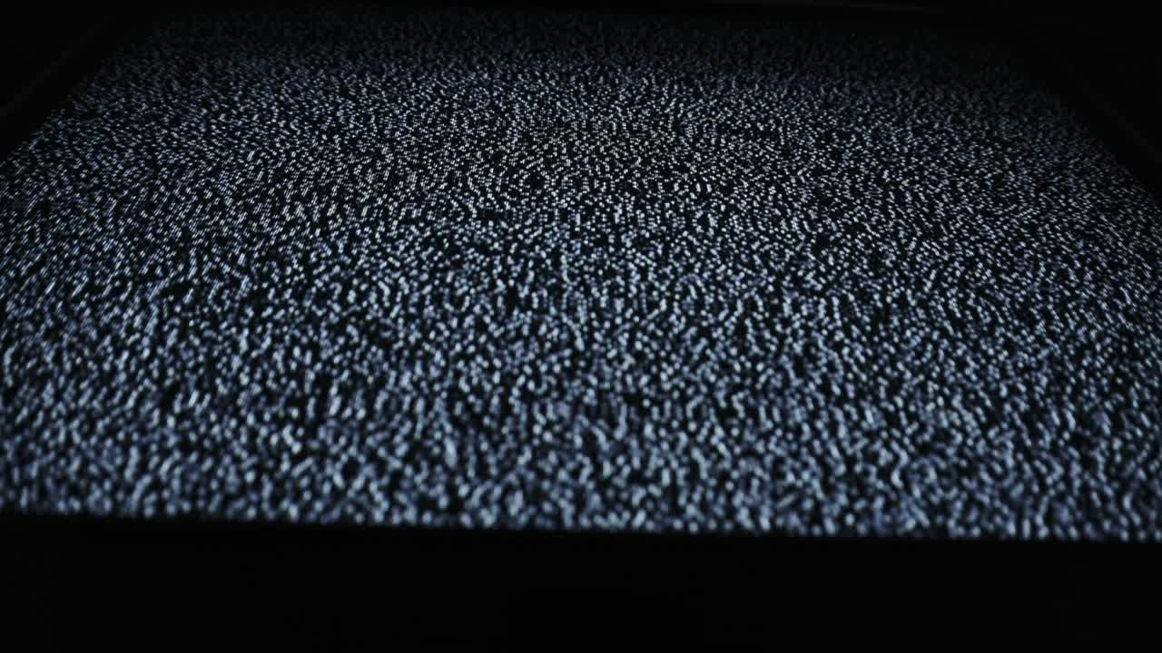 정적 tv 소음, 아날로그 신호, 빈티지 스크린