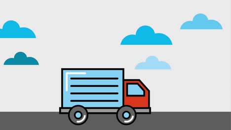 concepto de servicio de entrega