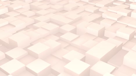 3d animation - looped animated cubes abstract surface