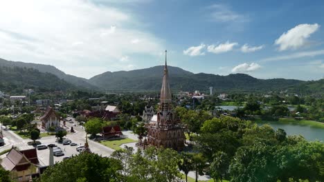 beautiful temple in phuket, thailand