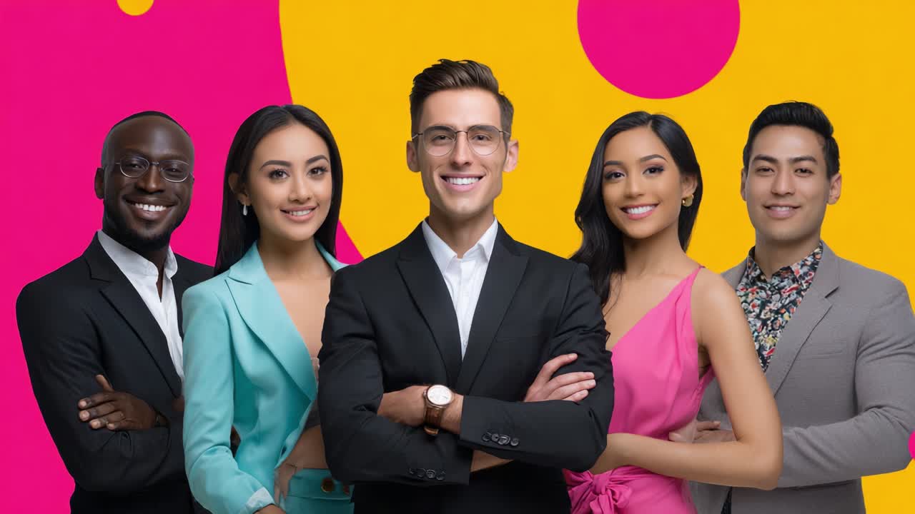 retrato de un equipo de negocios diverso