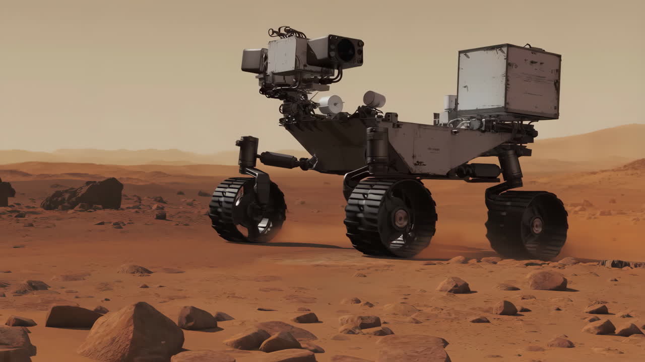 Curiosity Mars Rover on the Red Planet