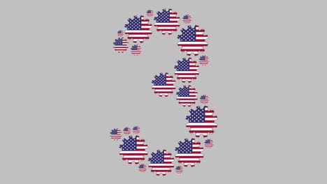 american number three