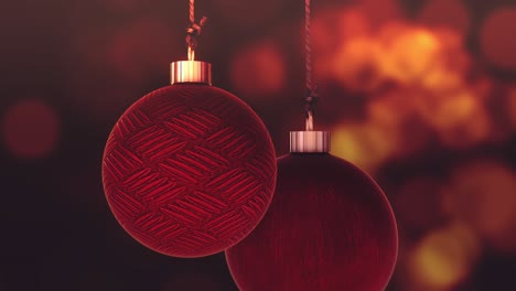 beautiful baubles balls background loop animation