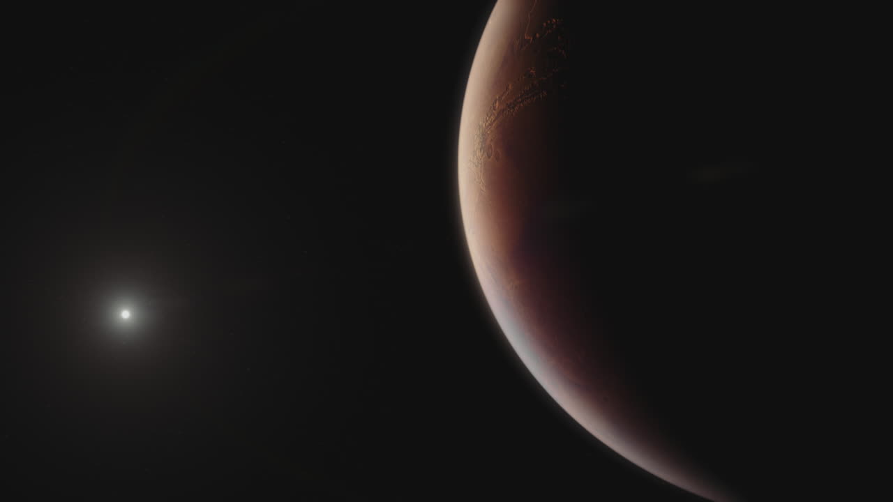 The sun rises over Mars