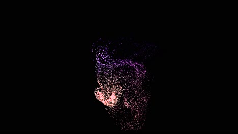 abstract particle explosion