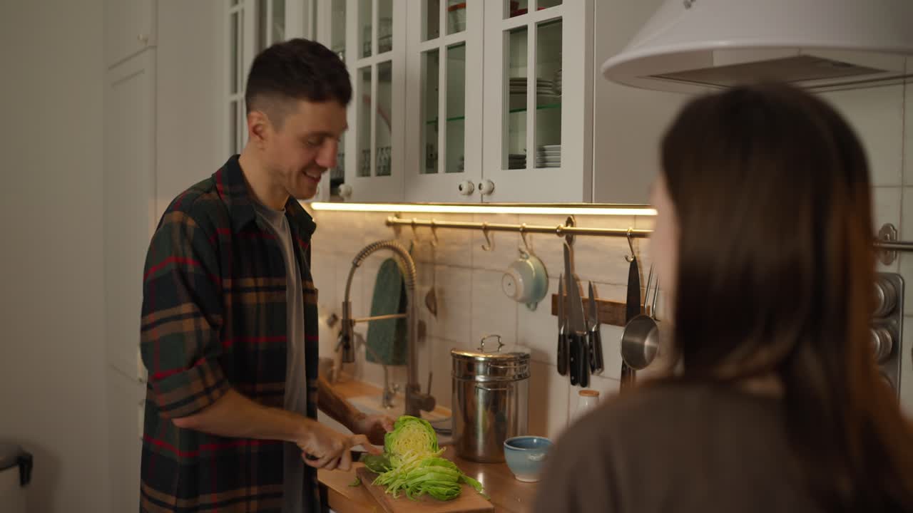 People cooking in a kitchen