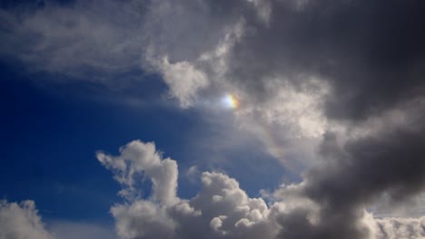 light refraction in the clouds on hemsby beach