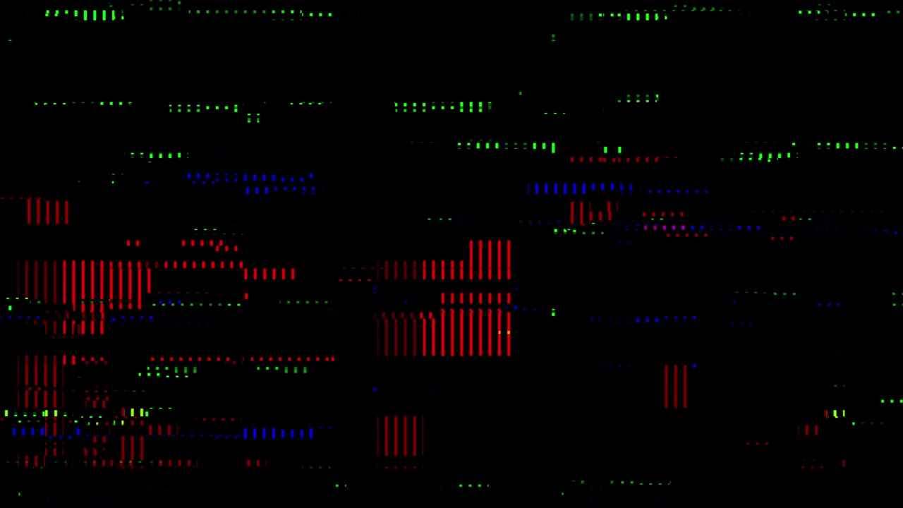 Abstract Digital Glitch Noise and Data Corruption Loop