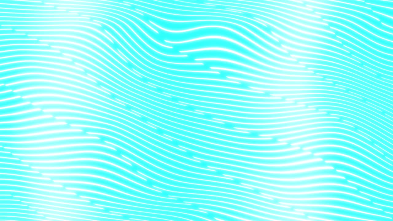 Animation of waves moving on blue and white background